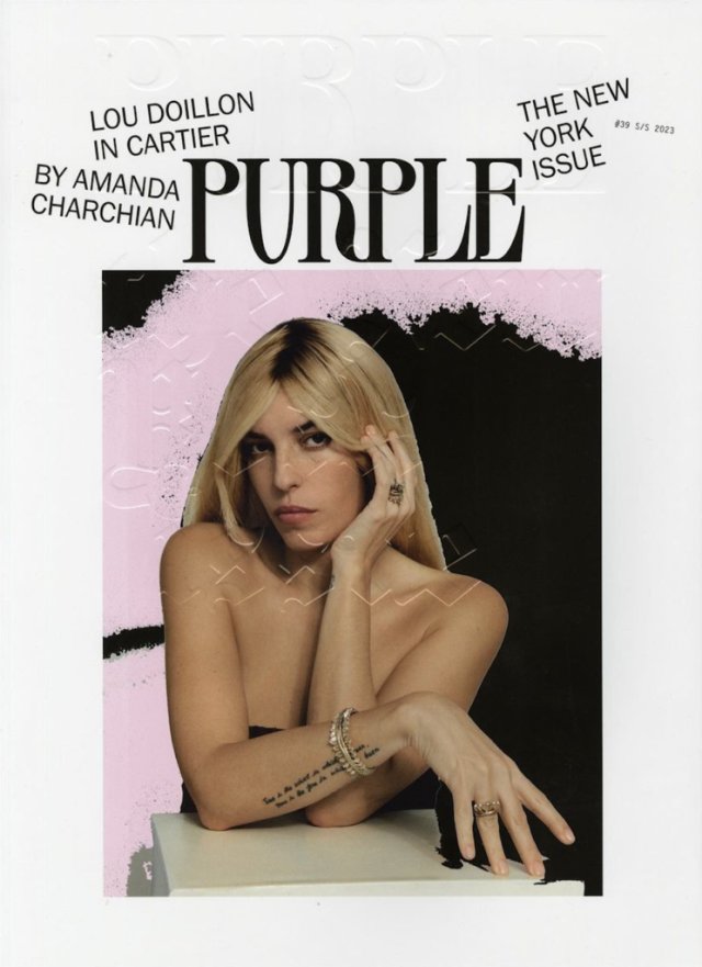 AF Purple Mag Lou Doillon by Amanda Charchian
